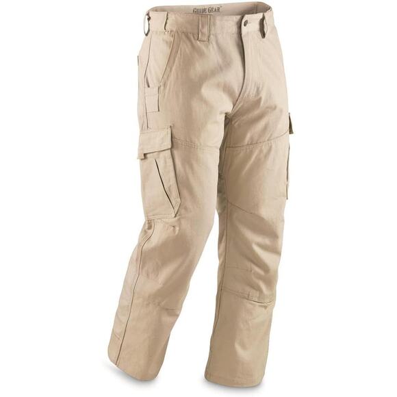 Guide Gear Ripstop Work Cargo Pants Cotton Mens Size 36 x 30 Khaki NEW - Picture 2 of 5